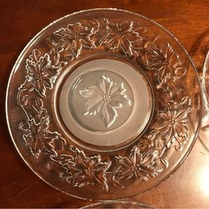 Princess House Fantasia Crystal Saucers set of 6